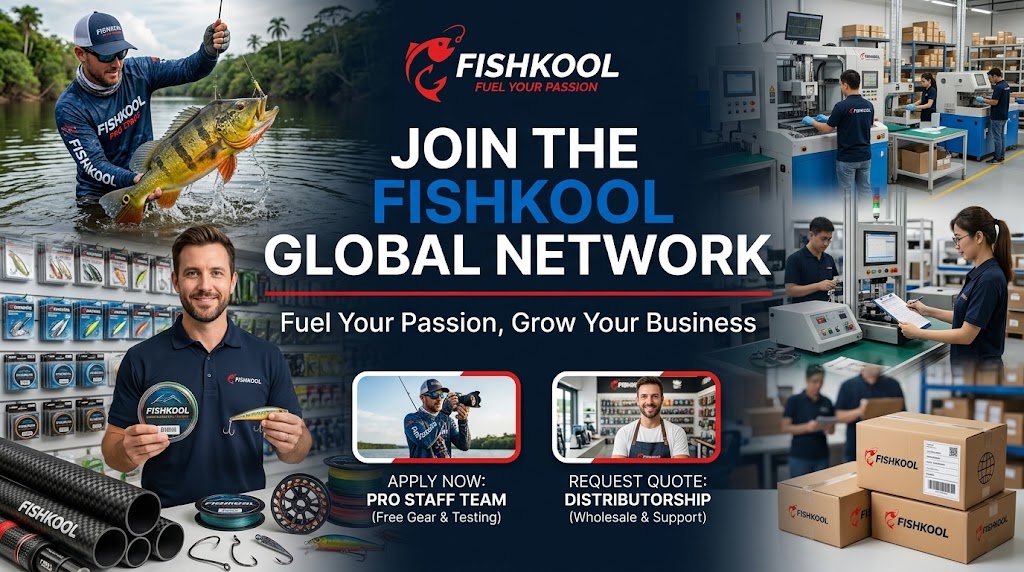 Join FISHKOOL: Global Pro Staff Recruitment & Wholesale Distribution Partnership