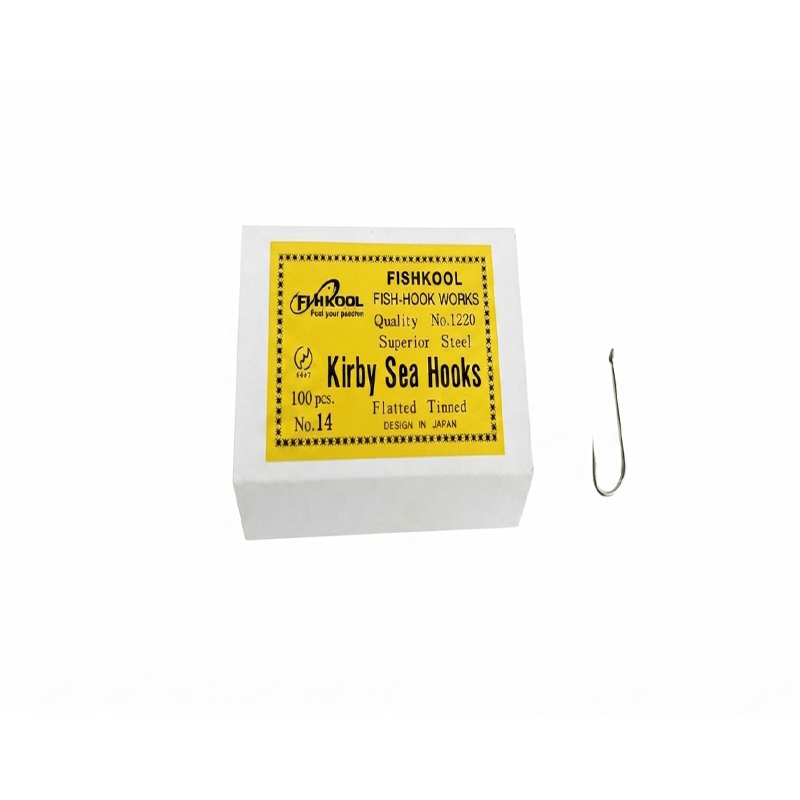 FISHKOOL Kirby sea hooks flatted tinned fishing hooks