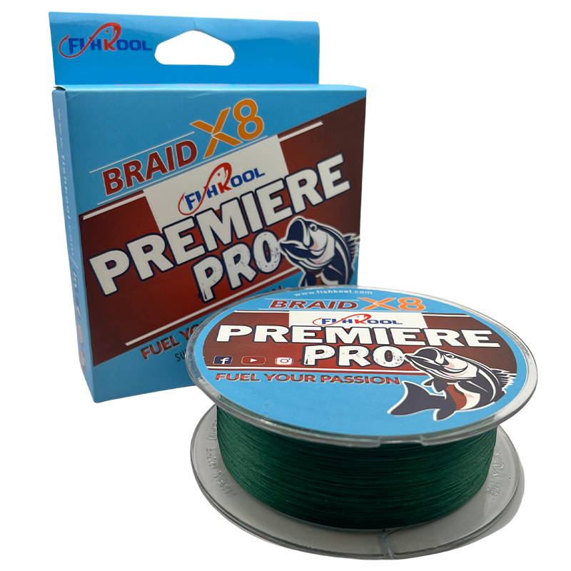 FISHKOOL PREMIERE PRO 8-strand PE braided fishing line spool